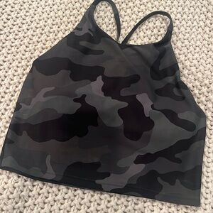 Old navy long line sports bra camo large power soft